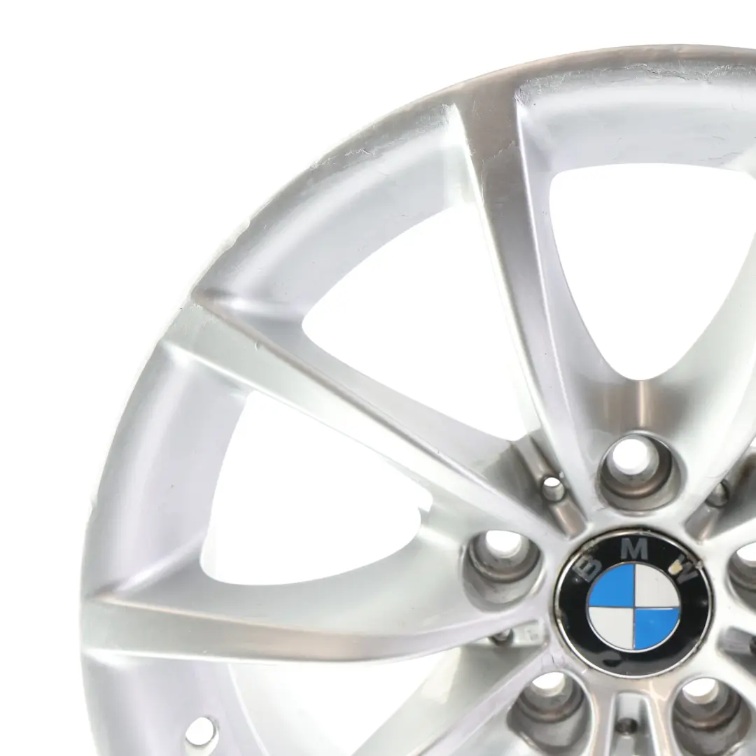 Rim Alloy Silver 17" 8J ET:20 V-Spoke 245 to BMW E60 E61 Wheel with Part number 6777348 BMW E60 E61 Wheel Rim Alloy Silver 17" 8J ET:20 V-Spoke 245 - SKU 6777348-2 - Part number 6777348