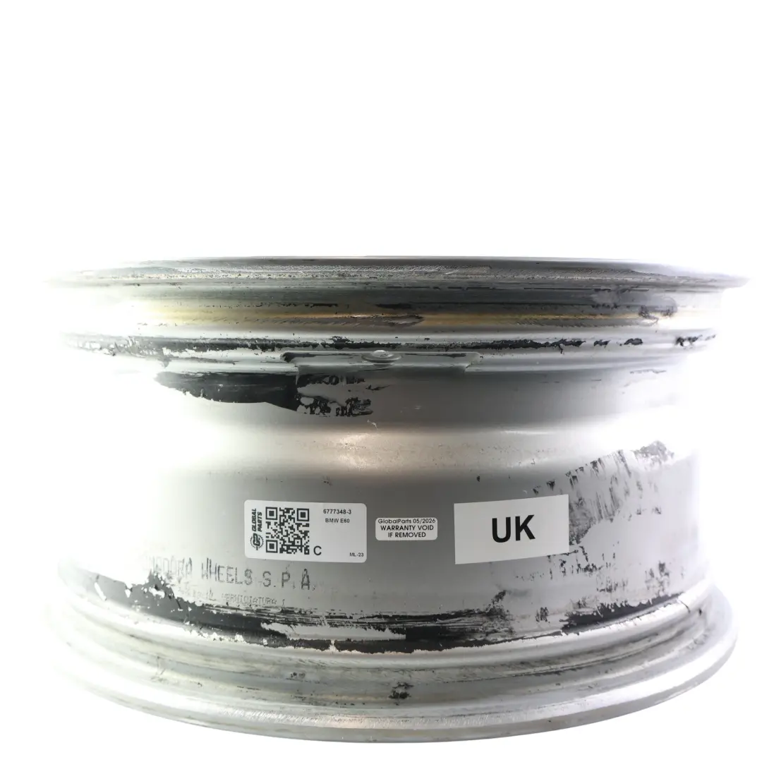 Rim Alloy Silver 17" 8J ET:20 V-Spoke 245 to BMW E60 E61 Wheel with Part number 6777348 BMW E60 E61 Wheel Rim Alloy Silver 17" 8J ET:20 V-Spoke 245 - SKU 6777348-3 - Part number 6777348