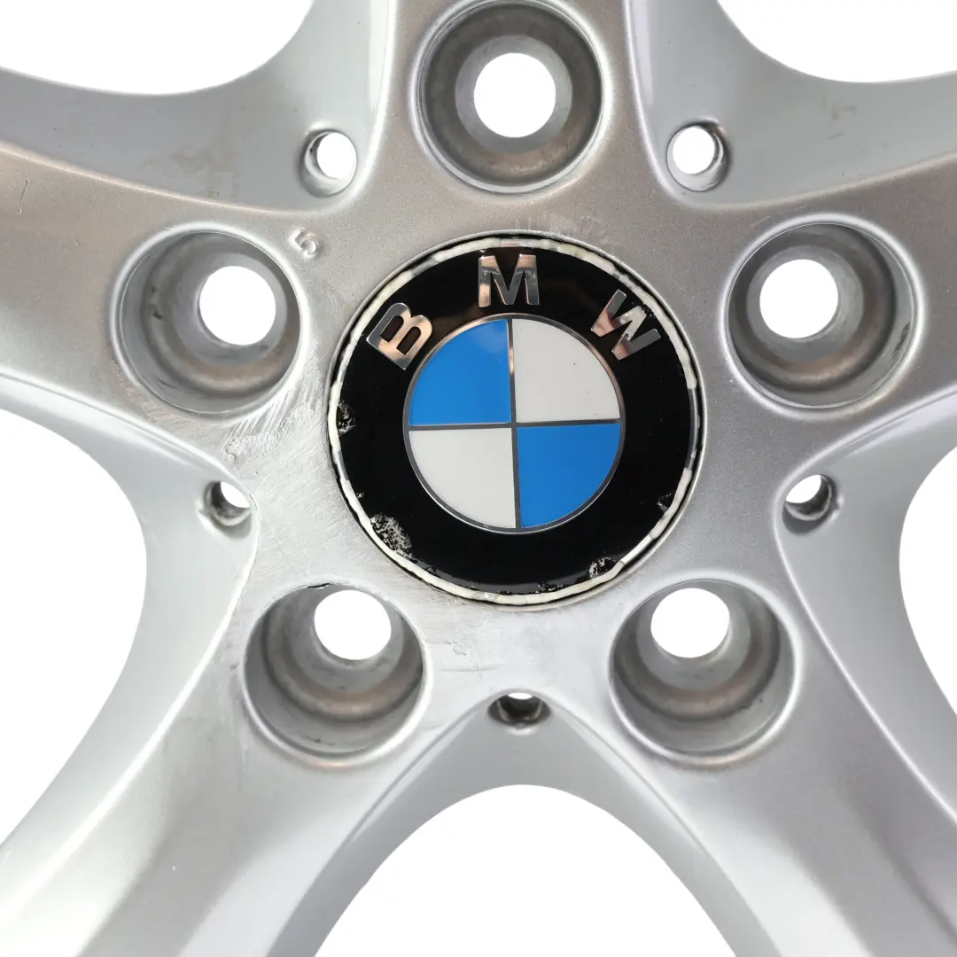 BMW E81 E82 E87 E88 Jante argentée alliage 17" Star Spoke 256 ET:47 7J - SKU 6778219-7 - Numéro de pièce 6778219
