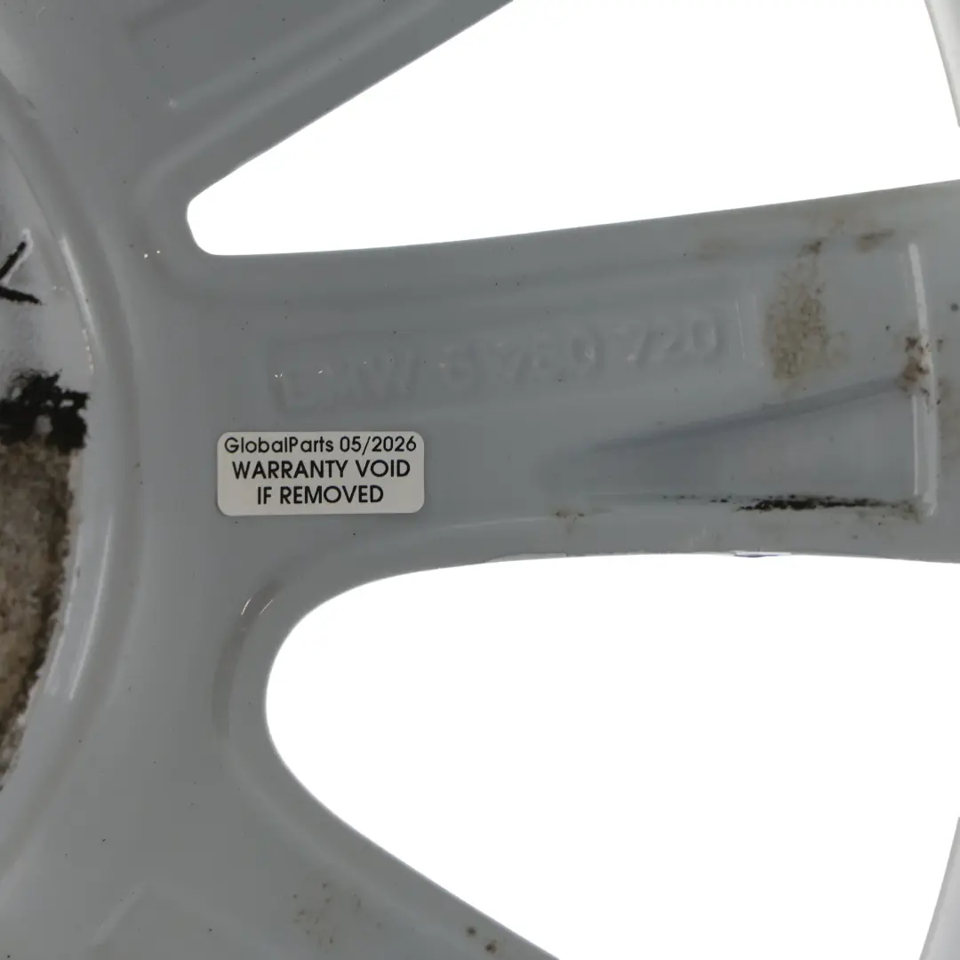 BMW F10 F11 F12 Silver Alloy Wheel Rim 17" V Spoke 236 8J ET:30 - SKU 6780720-4 - Part number 6780720