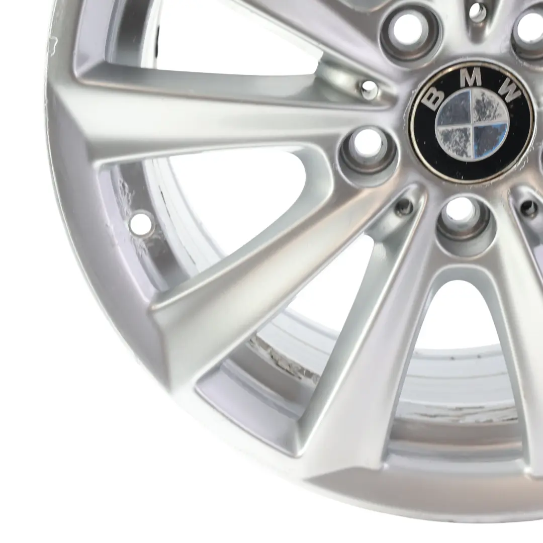 BMW F10 F11 F12 Silver Alloy Wheel Rim 17" V Spoke 236 8J ET:30 - SKU 6780720-4 - Part number 6780720