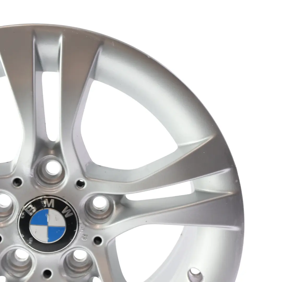 Silberne Alufelge 16" Doppelspeiche 268 7J ET:31 für BMW E90 E91 mit Teilenummer 6780907 BMW E90 E91 Silberne Alufelge 16" Doppelspeiche 268 7J ET:31 - SKU 6780907-2 - Teilenummer 6780907