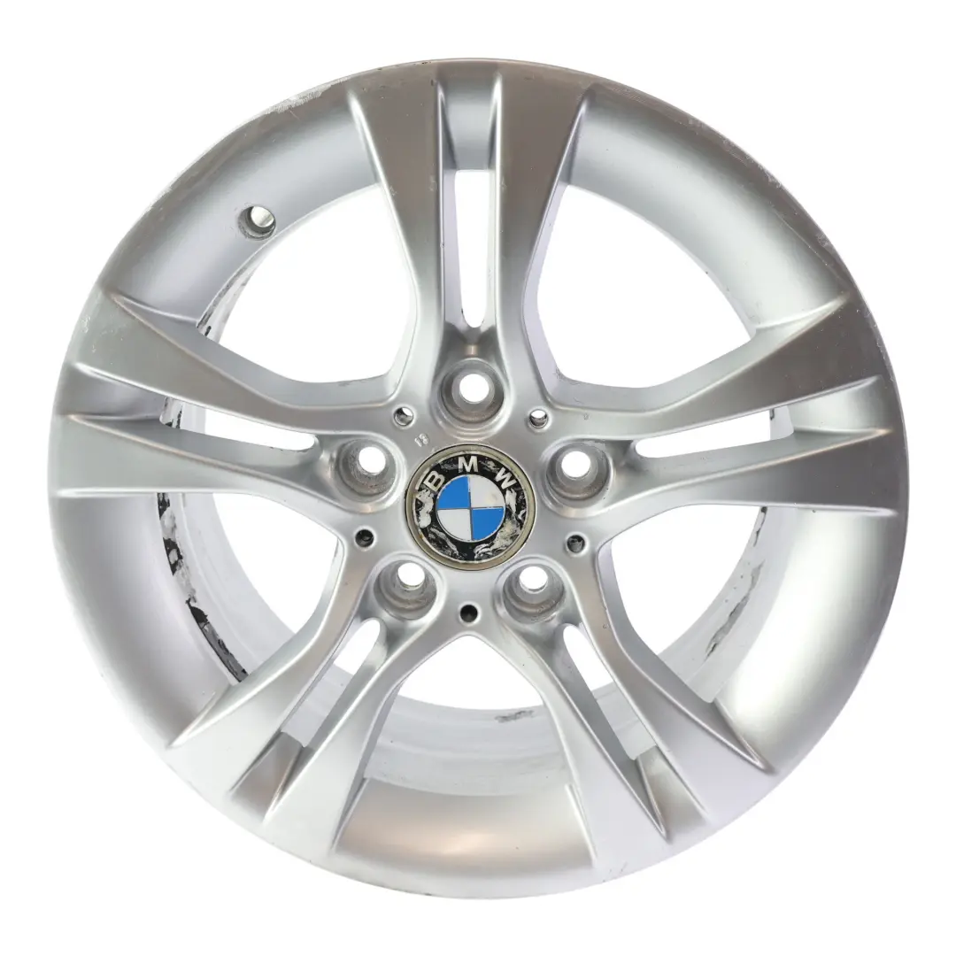 Alloy Wheel Rim 16" Double Spoke 268 7J ET:31 to BMW E90 E91 Silver with Part number 6780907 BMW E90 E91 Silver Alloy Wheel Rim 16" Double Spoke 268 7J ET:31 - SKU 6780907-3 - Part number 6780907