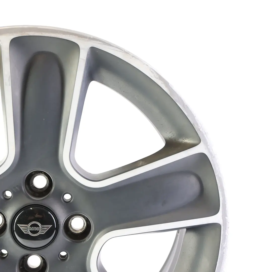 Mini Cooper One R55 R56 R57 Wheel Alloy Rim 17" 7J ET:48 Black Star Bullet 111 - SKU 6784124-7 - Part number 6784124