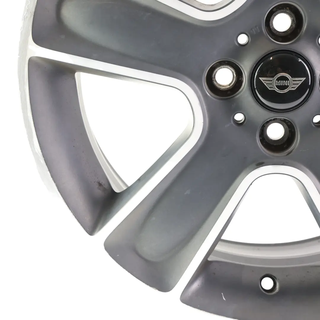 Mini Cooper One R55 R56 R57 Wheel Alloy Rim 17" 7J ET:48 Black Star Bullet 111 - SKU 6784124-7 - Part number 6784124