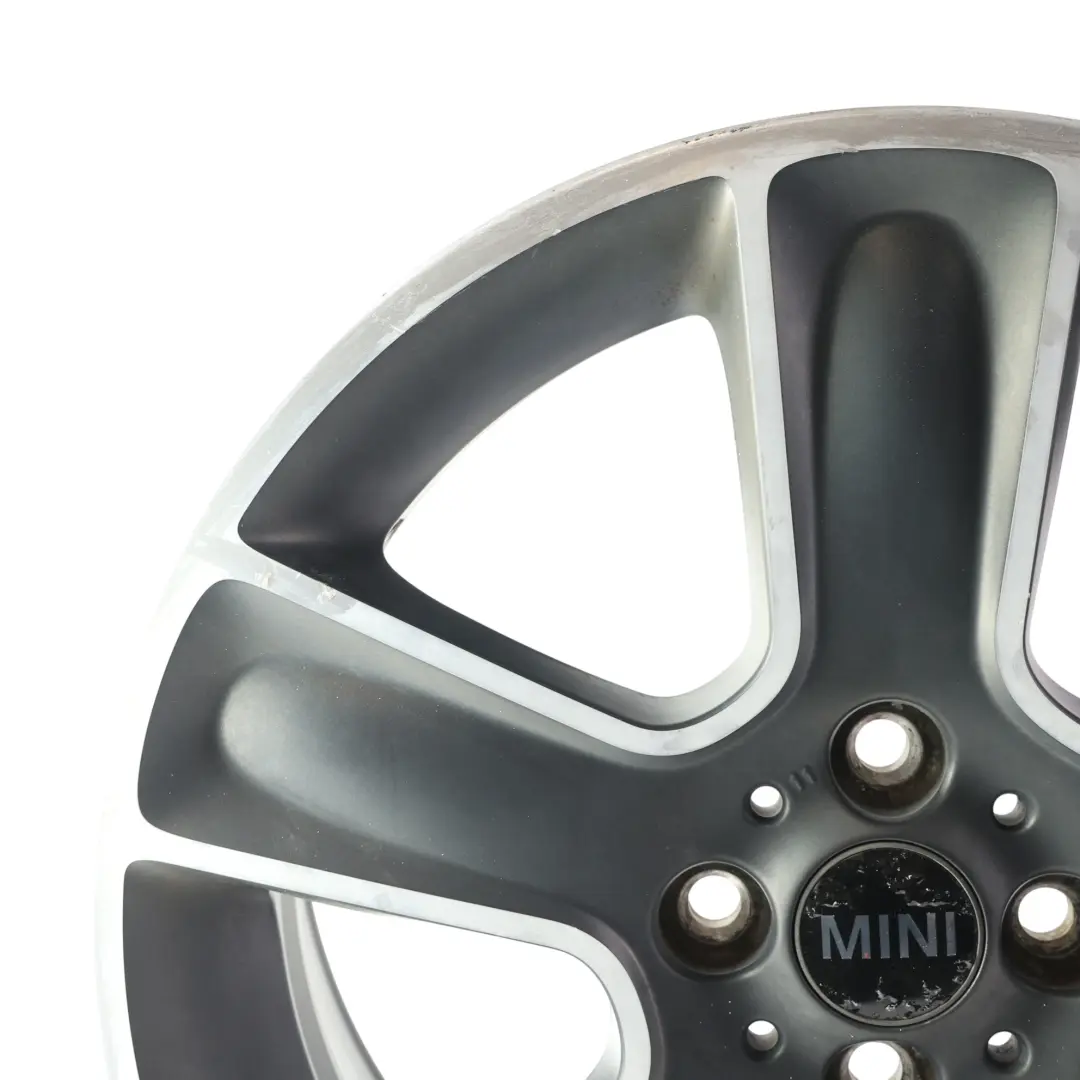 Mini Cooper One R55 R56 R57 Wheel Alloy Rim 17" 7J ET:48 Black Star Bullet 111 - SKU 6784124-8 - Part number 6784124
