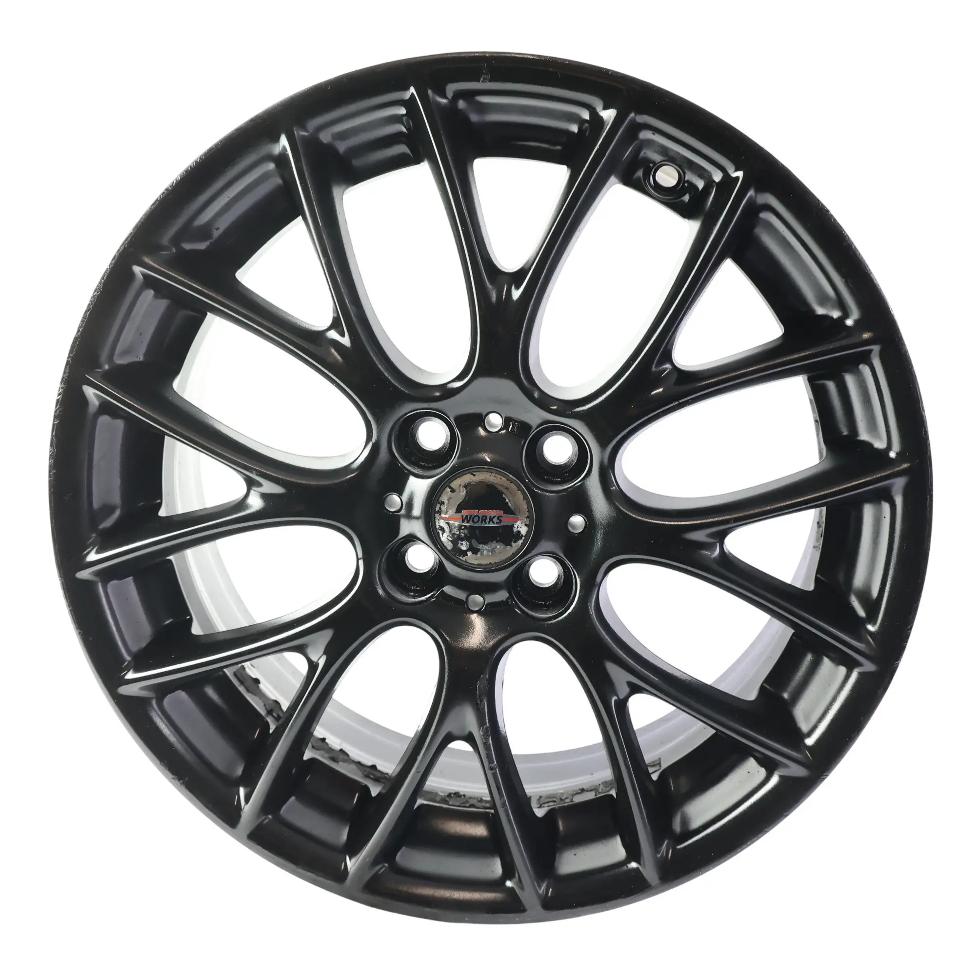 Mini R50 R55 R56 Jante Alliage Noir 17" ET:48 7J Cross Spoke Challenge