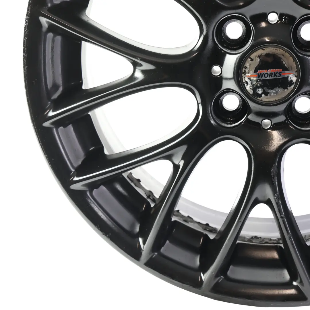 Alloy Wheel Rim Black 17" ET:48 7J Cross Spoke Challenge to Mini R50 R55 R56 with Part number 6784130 Mini R50 R55 R56 Alloy Wheel Rim Black 17" ET:48 7J Cross Spoke Challenge - SKU 6784130-5 - Part number 6784130