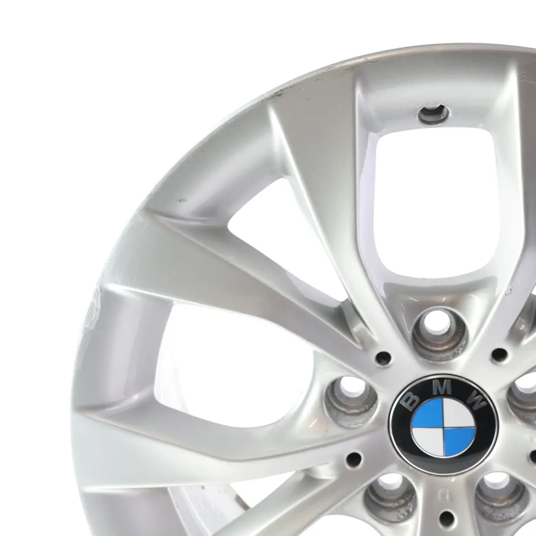 Alloy Rim 17" V spoke 318 ET:34 7,5J to BMW X1 Series E84 Silver Wheel with Part number 6789141 BMW X1 Series E84 Silver Wheel Alloy Rim 17" V spoke 318 ET:34 7,5J - SKU 6789141-1 - Part number 6789141