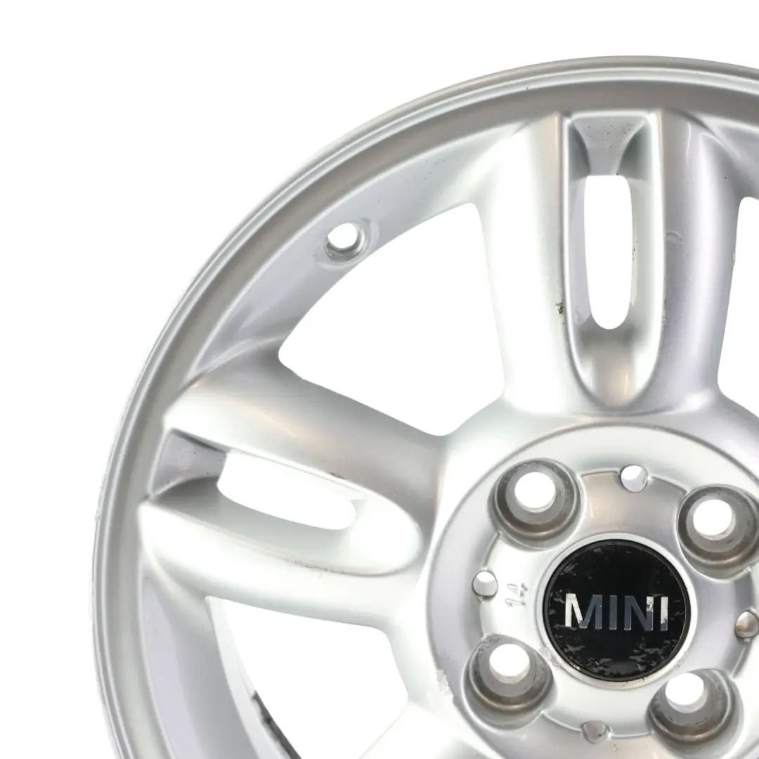 Alloy Rim 15" ET:45 5,5J 5-Star Twin Spoke 118 to Mini Cooper R55 R56 Silver Wheel with Part number 6791930 Mini Cooper R55 R56 Silver Wheel Alloy Rim 15" ET:45 5,5J 5-Star Twin Spoke 118 - SKU 6791930-1 - Part number 6791930