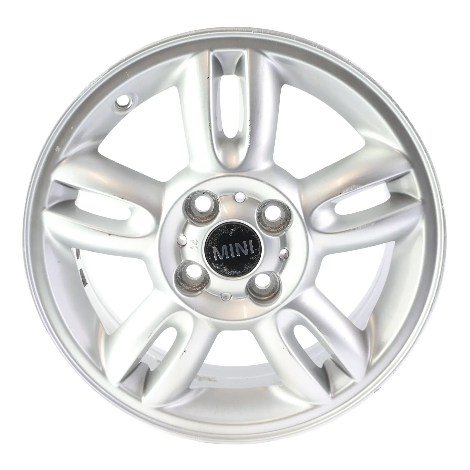 Mini Cooper One R56 Argento AlluMini o Cerchione IN Lega 15 " 5,5J 5 Star Doppio