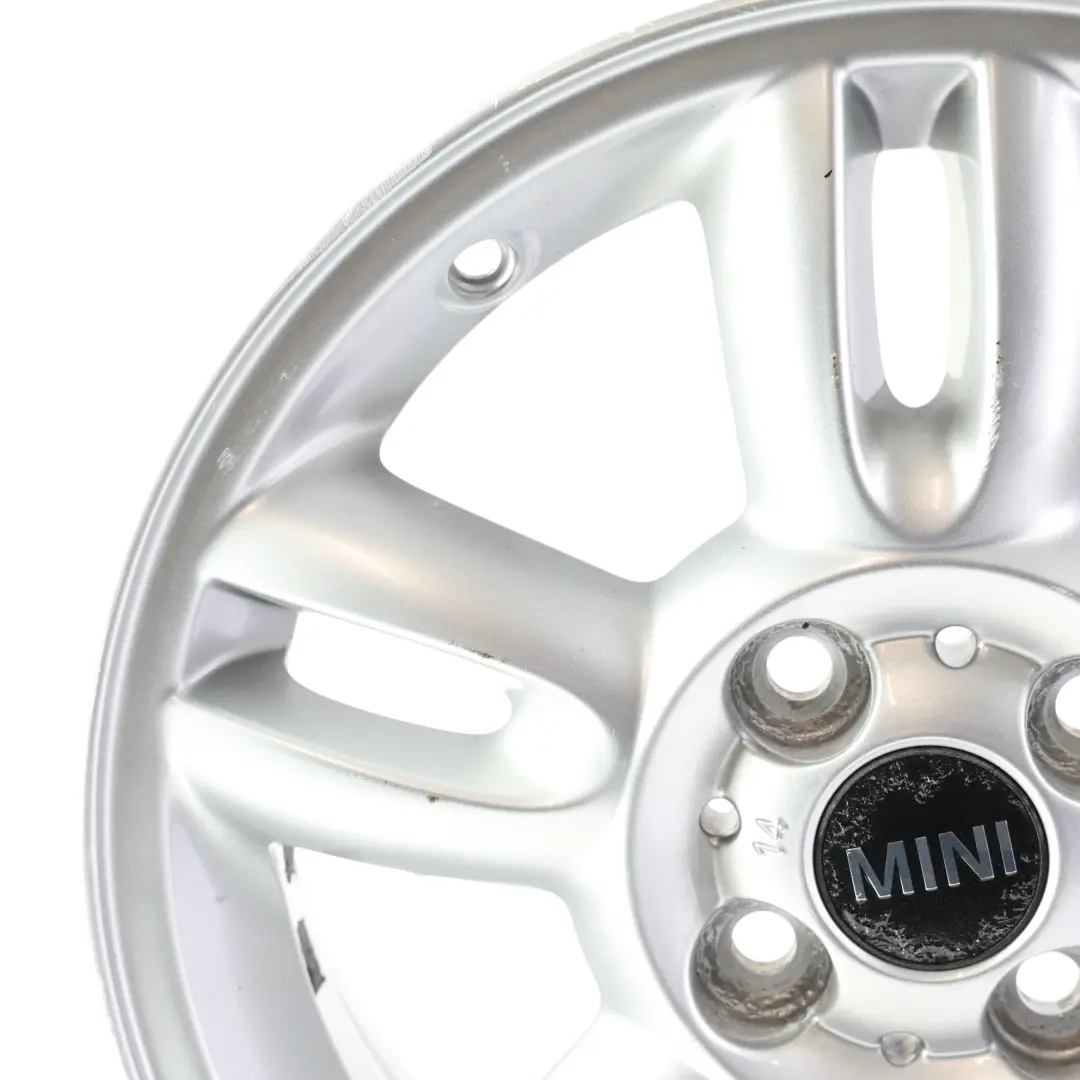 Llanta De aleacion 15" ET:45 5,5J 5-Star Twin Spoke 118 para Mini One R56 Silver con número de pieza 6791930 Mini One R56 Silver Llanta De aleacion 15" ET:45 5,5J 5-Star Twin Spoke 118 - SKU 6791930-2 - Número de pieza 6791930