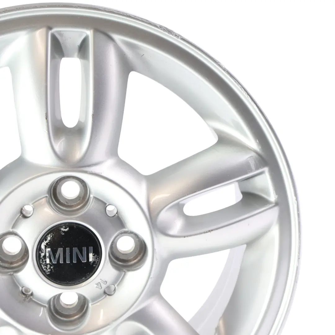 Alloy Rim 15" ET:45 5,5J 5-Star Twin Spoke 118 to Mini Cooper R55 R56 Silver Wheel with Part number 6791930 Mini Cooper R55 R56 Silver Wheel Alloy Rim 15" ET:45 5,5J 5-Star Twin Spoke 118 - SKU 6791930-3 - Part number 6791930