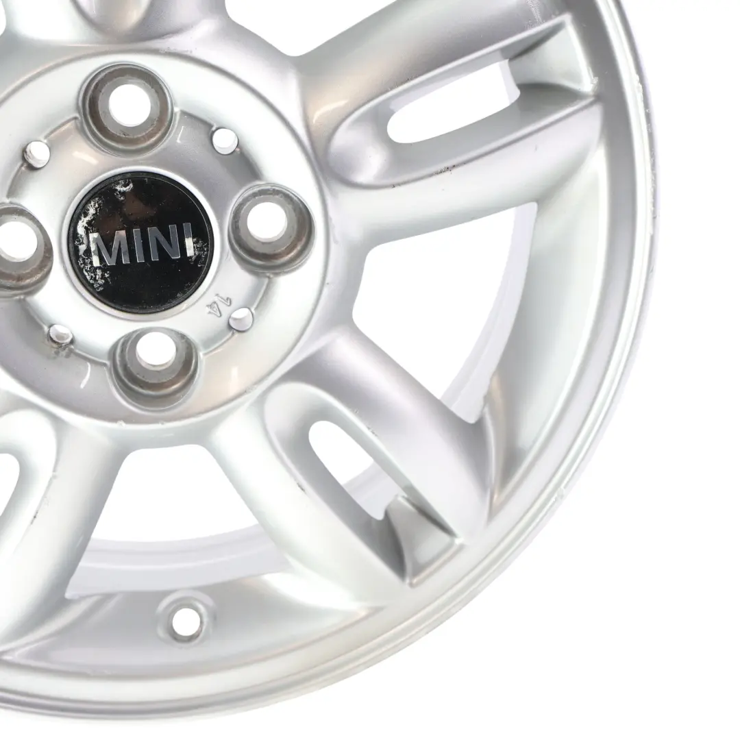 Mini Cooper R55 R56 Argento Cerchio lega 15" ET:45 5,5J 5-Star due razze 118 - SKU 6791930-3 - Numero di parte 6791930