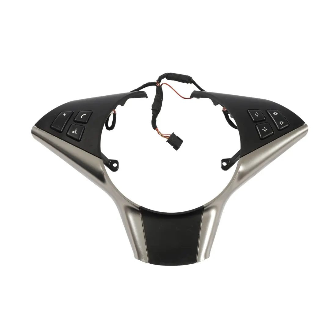 BMW E60 E63 Moldura Volante Sport Multifunción Interruptor Titanio Cromo - SKU 6794084-1 - Número de pieza 6794084