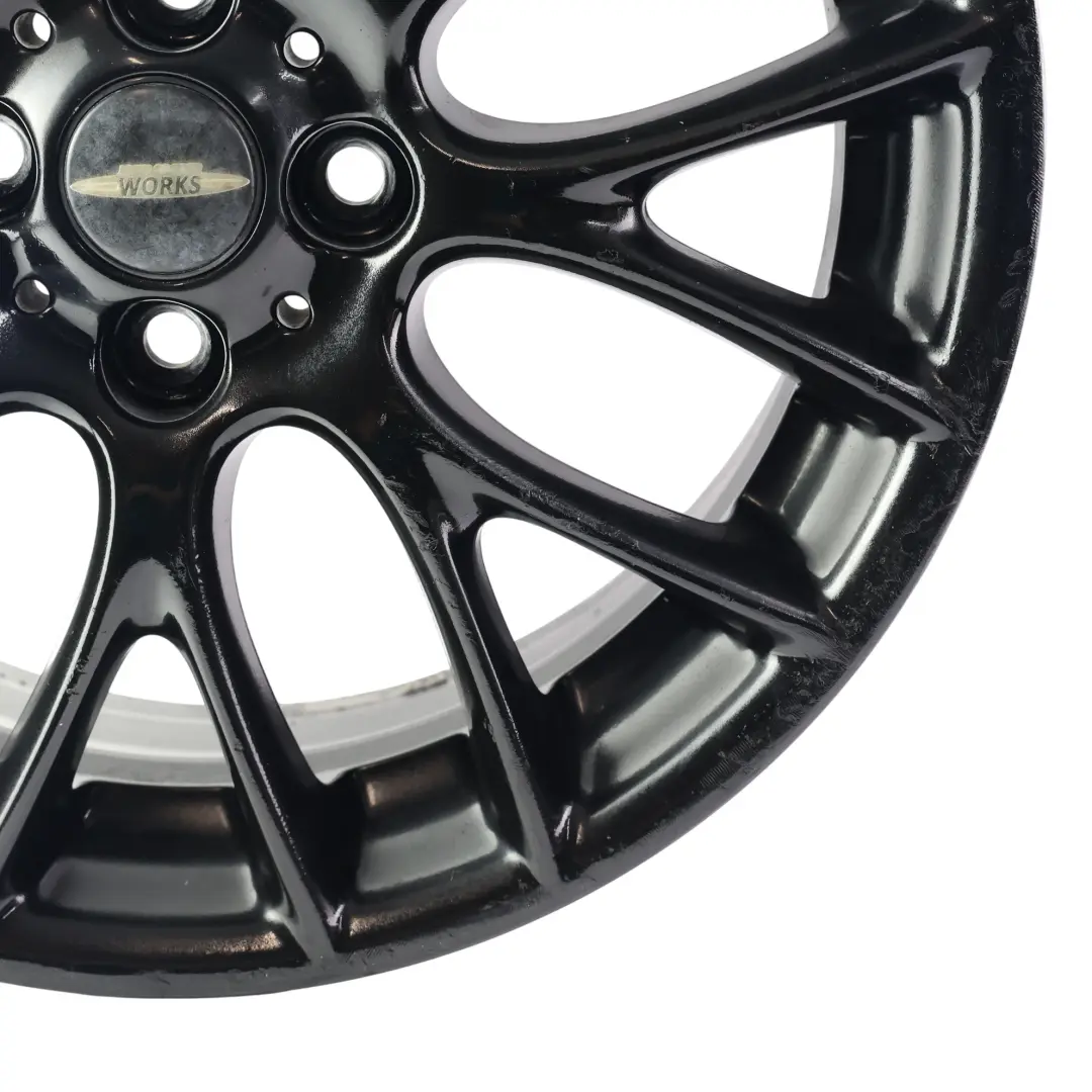 Schwarz Alu Felge 17" 7J ET:48 Cross Spoke Challenge für Mini Cooper R50 R55 R56 mit Teilenummer 6795208 Mini Cooper R50 R55 R56 Schwarz Alu Felge 17" 7J ET:48 Cross Spoke Challenge - SKU 6795208-1 - Teilenummer 6795208