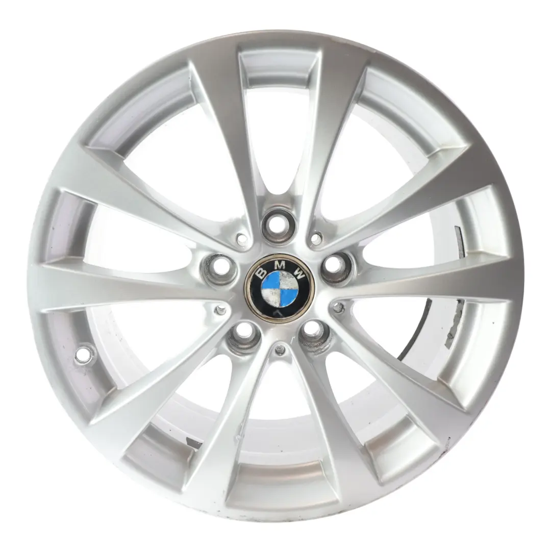 BMW F30 F31 F32 F33 Silver Alloy Wheel Rim 17" 7,5J ET:37 V-Spoke 395 - SKU 6796244-7 - Part number 6796244