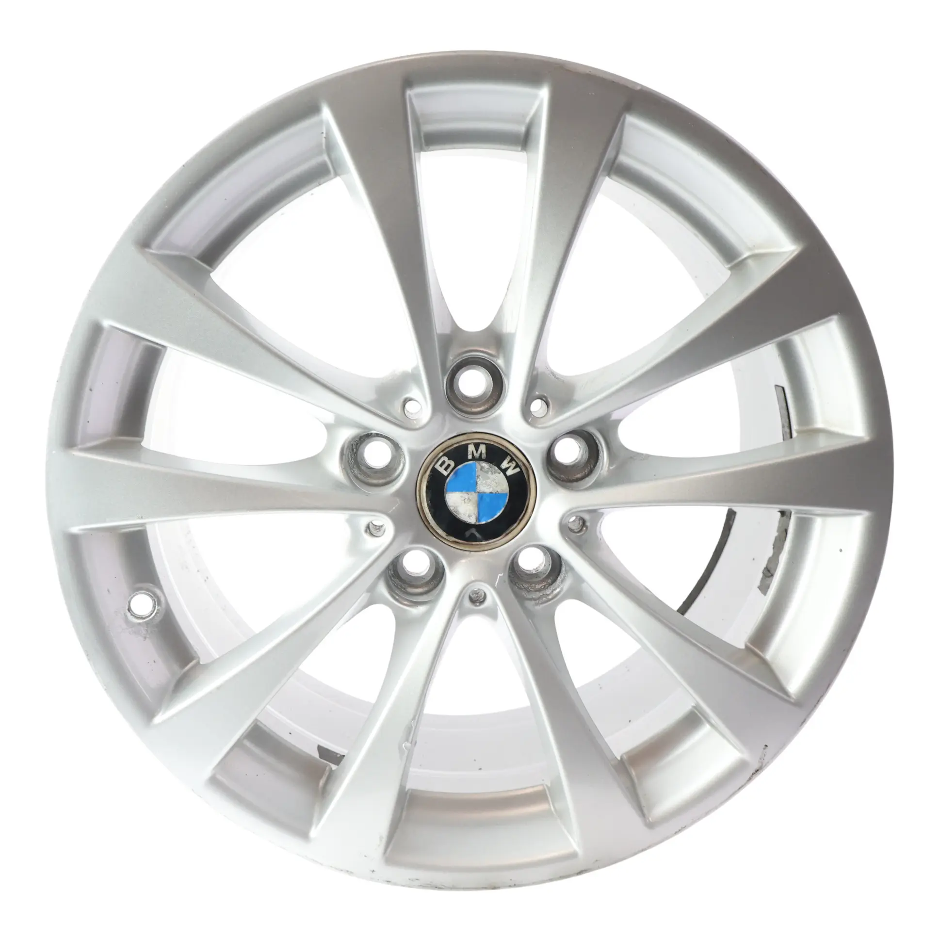BMW F30 F31 F32 F33 Silver Alloy Wheel Rim 17" 7,5J ET:37 V-Spoke 395 6796244