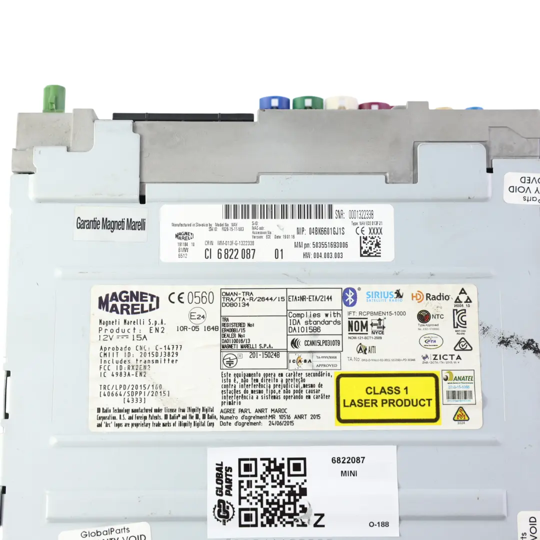 Unità Navigazione Radio DAB Multimedia per Mini F54 F55 F56 con numero di parte 6822087 Mini F54 F55 F56 Unità Navigazione Radio DAB Multimedia - SKU 6822087 - Numero di parte 6822087