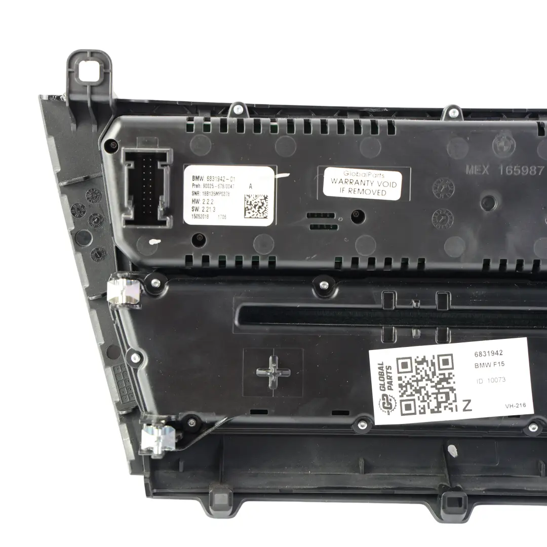 Klimabedienteil Radio Modul Einheit für BMW X5 X6 F15 F16 F85 mit Teilenummer 6831942 BMW X5 X6 F15 F16 F85 Klimabedienteil Radio Modul Einheit - SKU 6831942 - Teilenummer 6831942