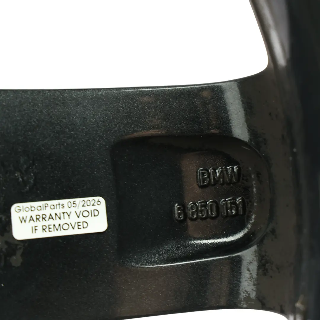 BMW F20 F21 Llanta de Aleacion Negra 17" Radio Estrella 379 7,5J ET:43 - SKU 6850151-1 - Número de pieza 6850151