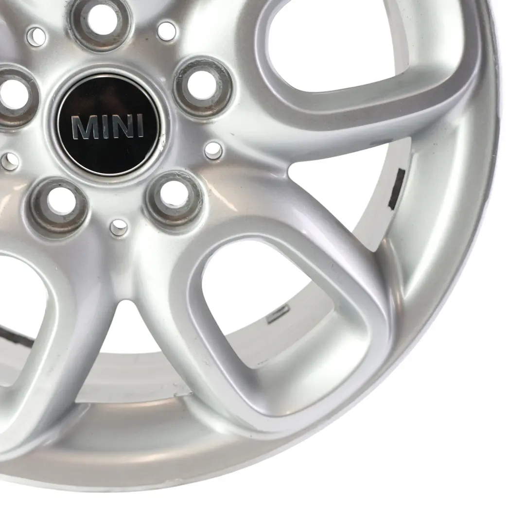 Mini Cooper F55 F56 Jante argentée en alliage 16" Loop Spoke 494 6,5J ET:54 - SKU 6855103-1 - Numéro de pièce 6855103