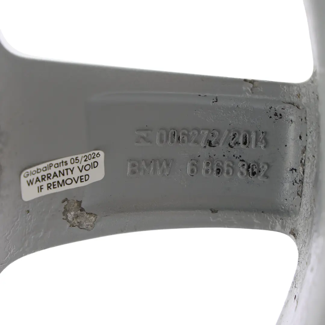 BMW F20 F21 F22 F23 Silver Wheel Alloy Rim 16" ET:40 7J Star Spoke 654 - SKU 6866302-1 - Part number 6866302
