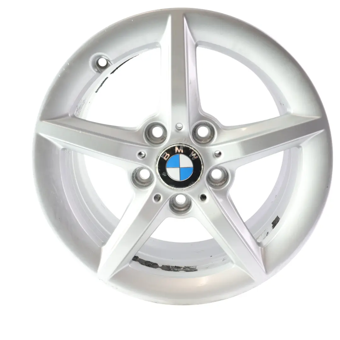 BMW F20 F21 F22 F23 Silver Wheel Alloy Rim 16" 7J ET:40 Star Spoke 654 - SKU 6866302-2 - Part number 6866302