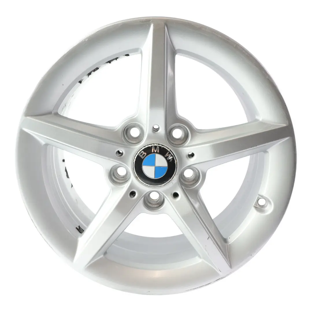 Alloy Rim 16" 7J ET:40 Star Spoke 654 to BMW F20 F21 F22 F23 Silver Wheel with Part number 6866302 BMW F20 F21 F22 F23 Silver Wheel Alloy Rim 16" 7J ET:40 Star Spoke 654 - SKU 6866302-2 - Part number 6866302