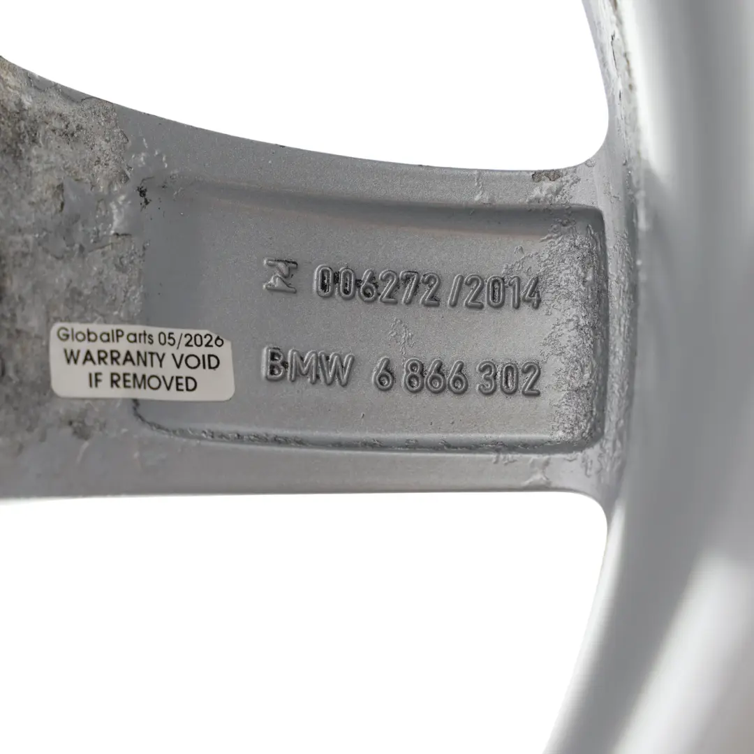 Alloy Rim 16" ET:40 7J Star Spoke 654 to BMW F20 F21 F22 F23 Silver Wheel with Part number 6866302 BMW F20 F21 F22 F23 Silver Wheel Alloy Rim 16" ET:40 7J Star Spoke 654 - SKU 6866302-3 - Part number 6866302