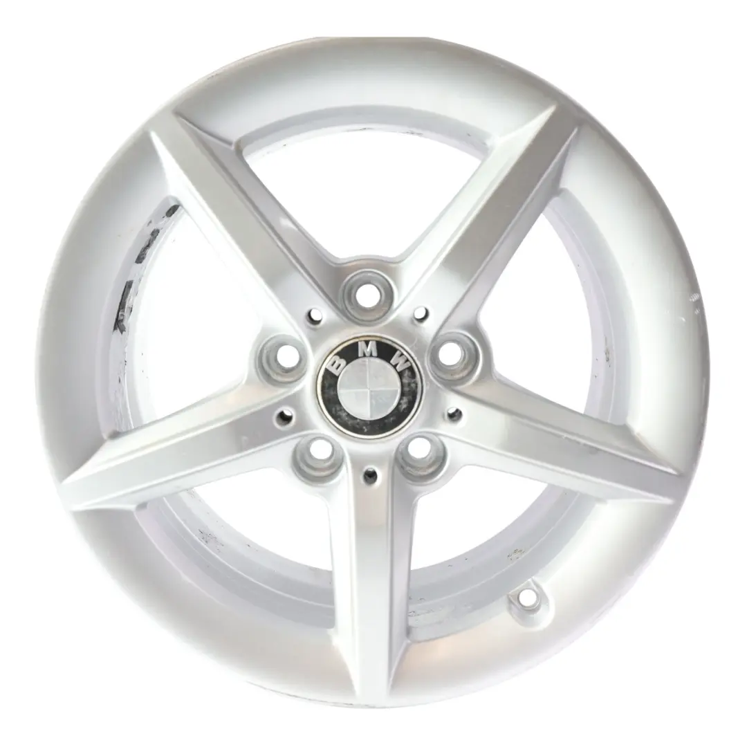 Alloy Rim 16" ET:40 7J Star Spoke 654 to BMW F20 F21 F22 F23 Silver Wheel with Part number 6866302 BMW F20 F21 F22 F23 Silver Wheel Alloy Rim 16" ET:40 7J Star Spoke 654 - SKU 6866302-4 - Part number 6866302