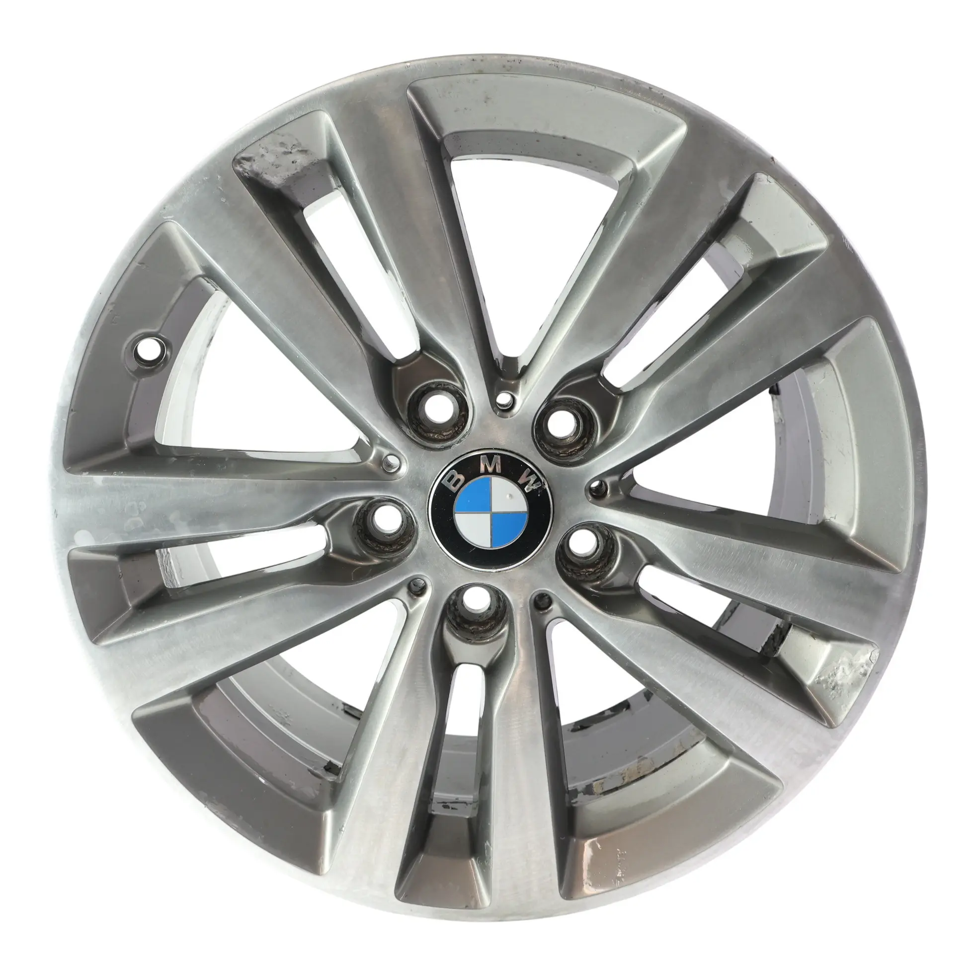 BMW F20 F21 F22 F23 Jante Alliage Gris Ferrique 17" Double Rayon 655 ET:43 7,5J