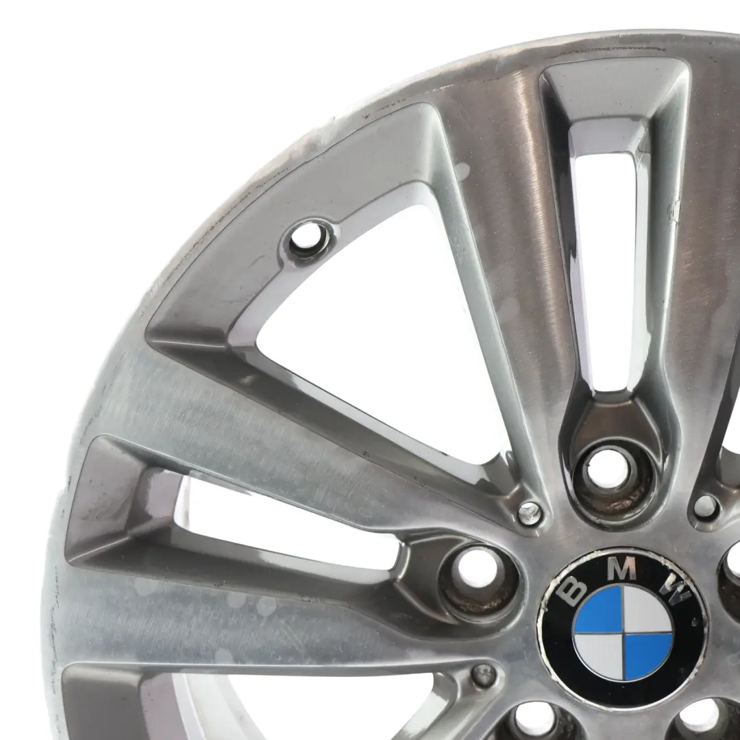 BMW F20 F21 F22 F23 Wheel Alloy Rim 17" Ferric Grey Double Spoke 655 ET:43 7,5J - SKU 6866303-3 - Part number 6866303
