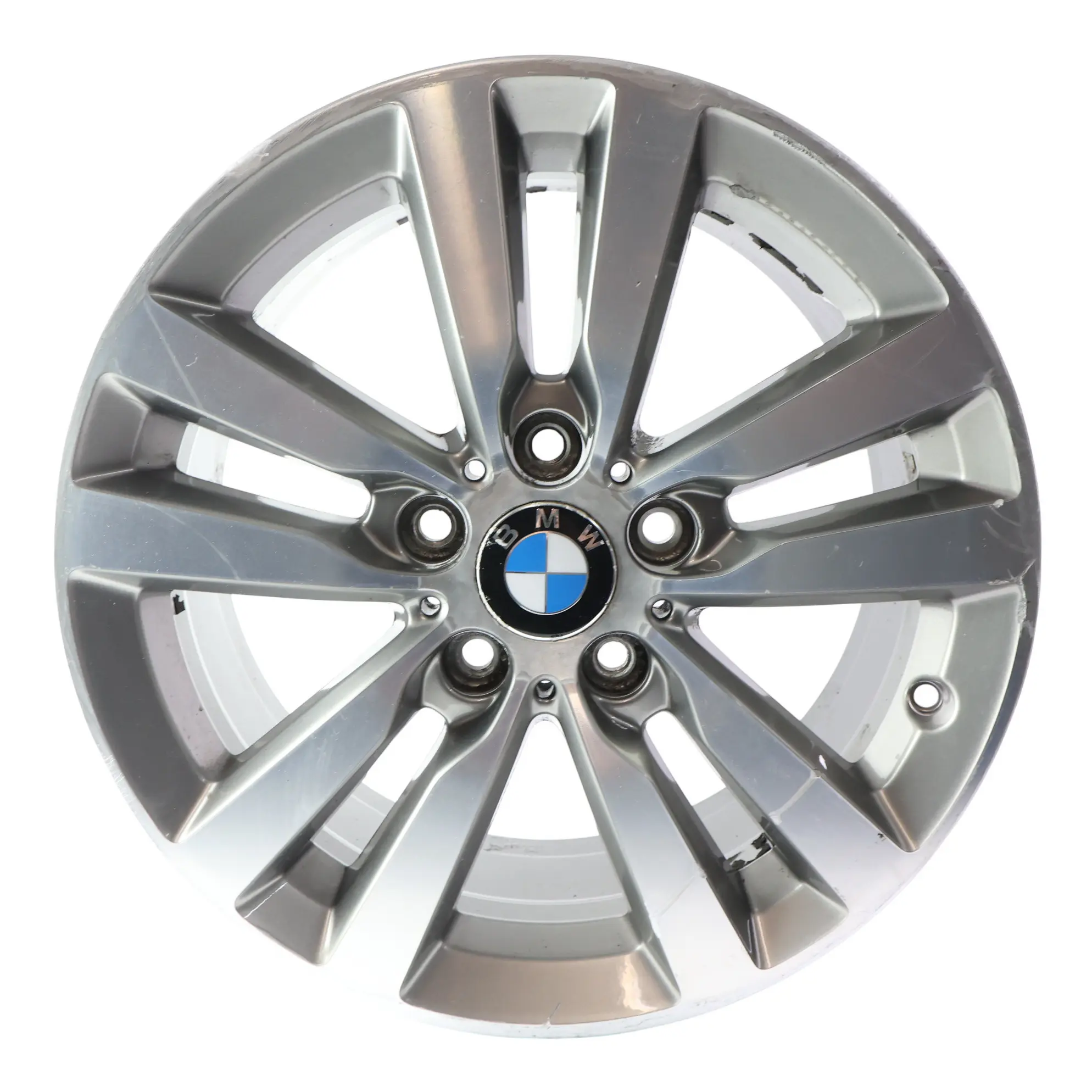 BMW F20 F21 F22 F23 Wheel Alloy Rim 17" Ferric Grey Double Spoke 655 ET:43 7,5J