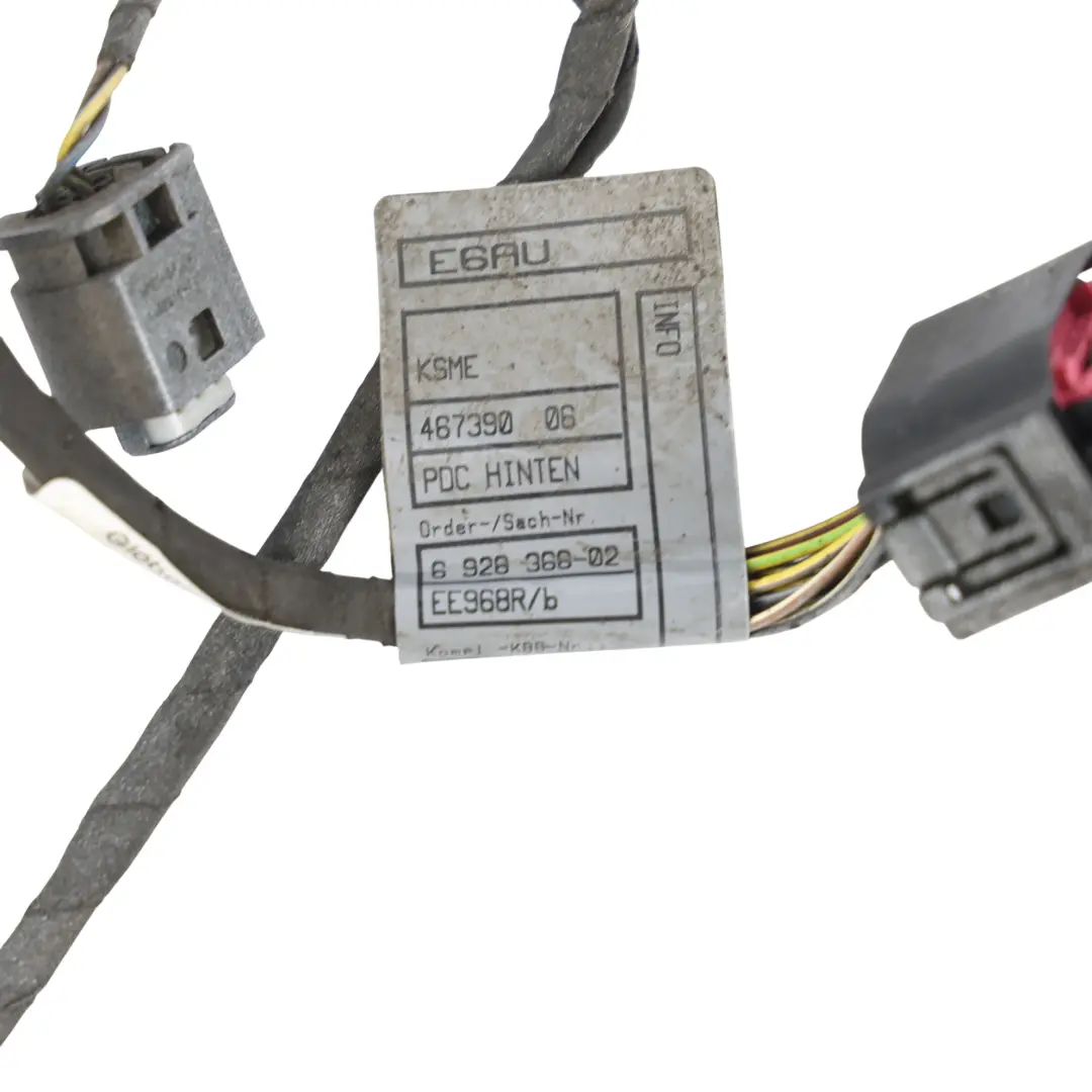 BMW E60 E61 Hinten Stoßstange PDC Parksensor Kabelbaum - SKU 6928363 - Teilenummer 6928363