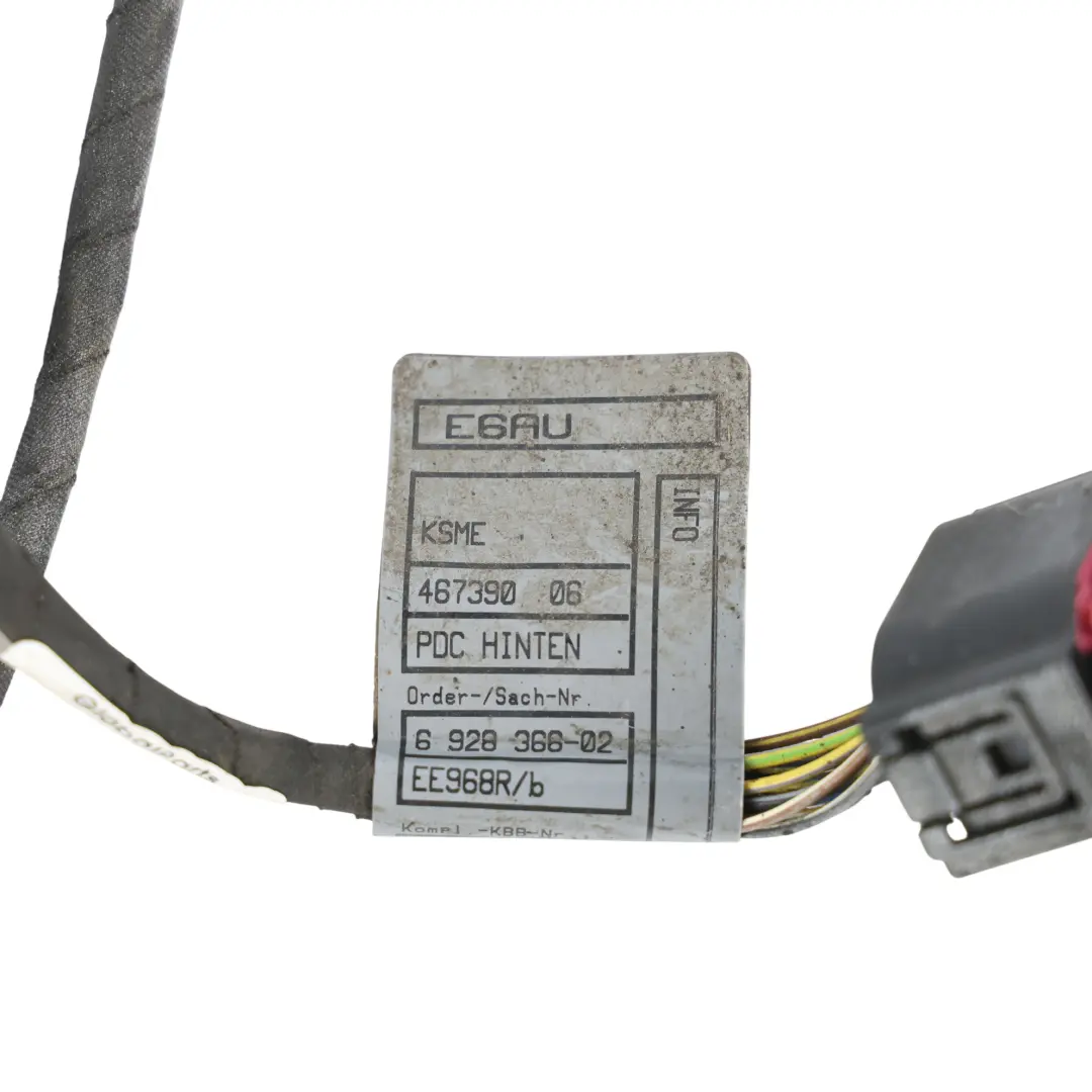 BMW E60 E61 Faisceau Câblage Capteur Parking PDC Pare-Chocs Arrière - SKU 6928363 - Numéro de pièce 6928363