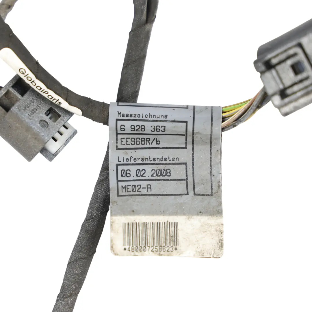 BMW E60 E61 Cableado Sensor Aparcamiento PDC Paragolpes Trasero - SKU 6928363 - Número de pieza 6928363