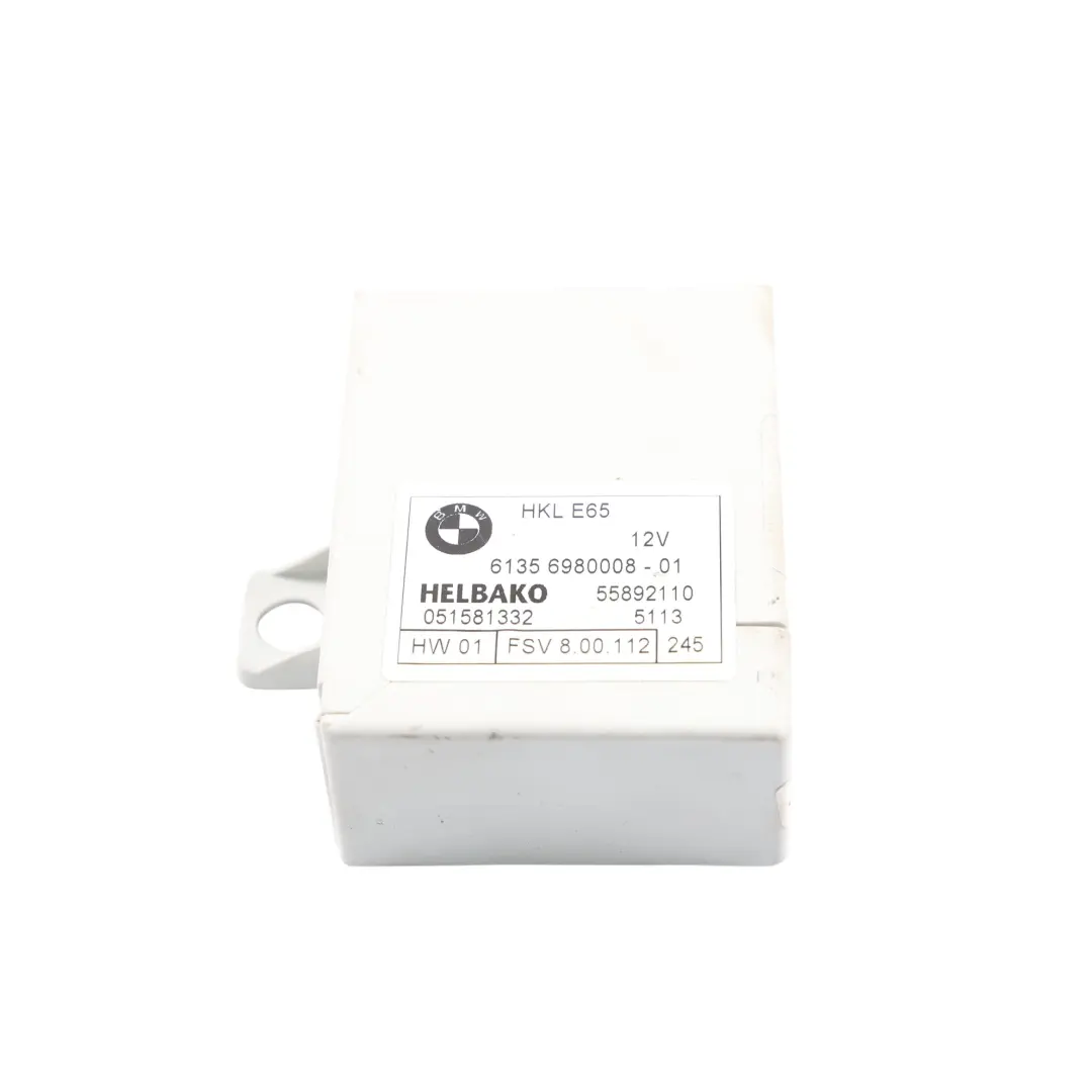 Módulo Control Elevación Maletero Portón para BMW E61 E65 E66 con número de pieza 6980008 BMW E61 E65 E66 Módulo Control Elevación Maletero Portón - SKU 6980008 - Número de pieza 6980008