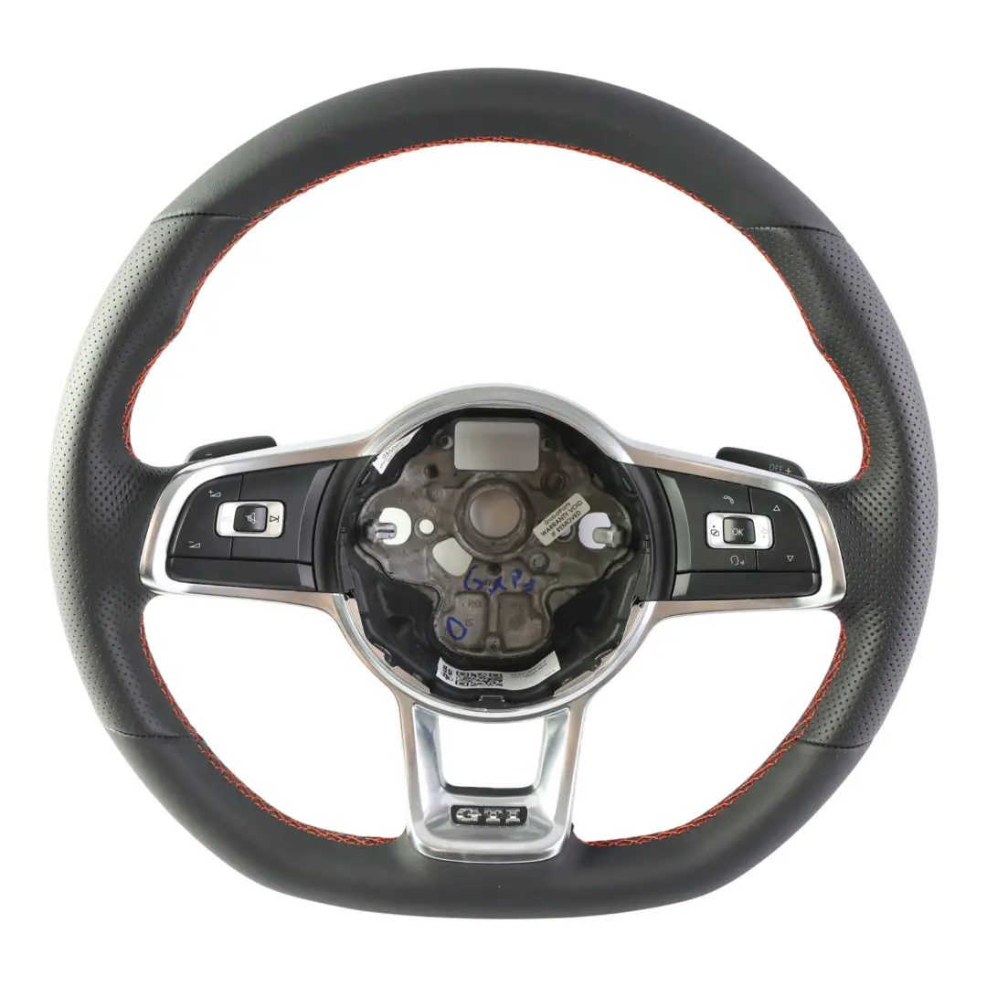 Kierownica NOWA Czarna Skóra Ścięta do Volkswagen Polo GTI 6C o numerze 6C0419091P Volkswagen Polo GTI 6C Kierownica NOWA Czarna Skóra Ścięta - SKU 6C0419091P-1 - Numer Części 6C0419091P