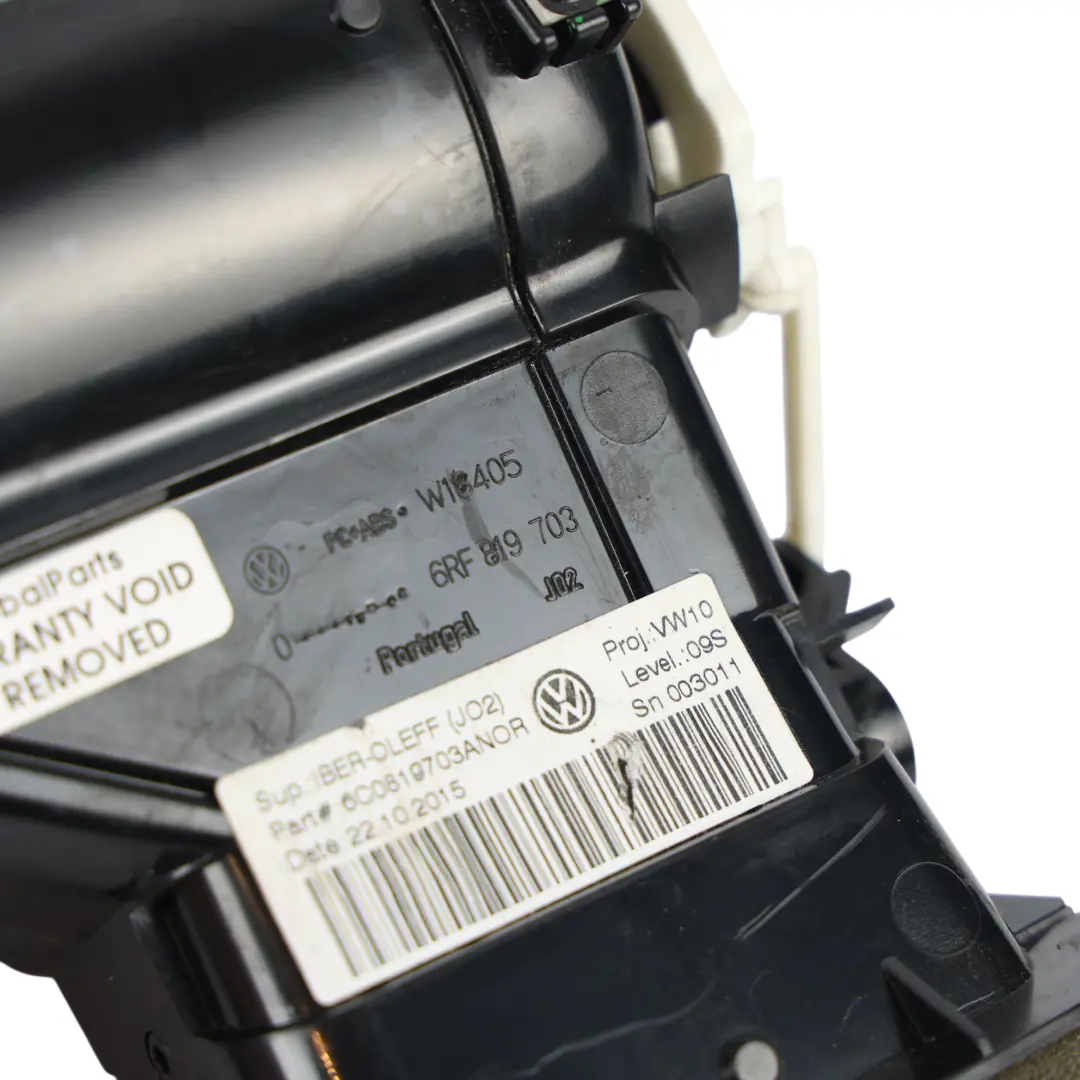 Vent Dashboard Front Left N/S Fan A/C Duct to Volkswagen Polo 6R Air with Part number 6C0819703A Volkswagen Polo 6R Air Vent Dashboard Front Left N/S Fan A/C Duct - SKU 6C0819703A-1 - Part number 6C0819703A