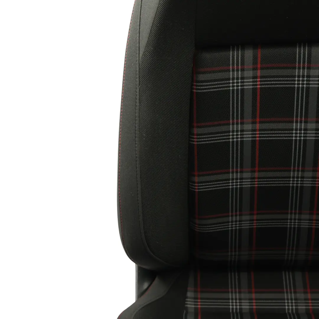 Mk5 GTi Front Seat Cloth Fabric Left N/S Tartan Black Red Grey to Volkswagen Polo with Part number 6C0881805AC Volkswagen Polo Mk5 GTi Front Seat Cloth Fabric Left N/S Tartan Black Red Grey - SKU 6C0881805AC-1 - Part number 6C0881805AC