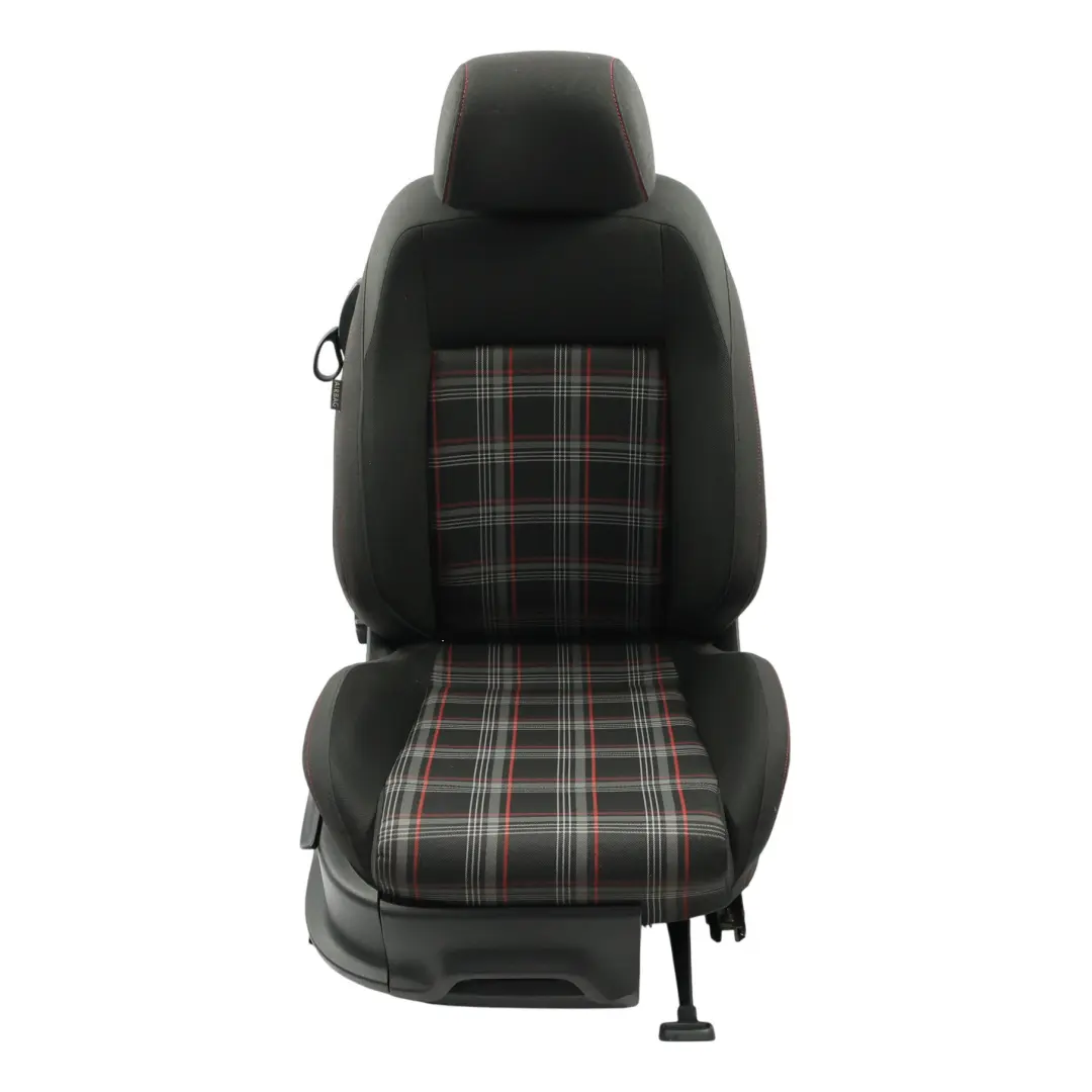 Volkswagen Polo Mk5 GTi Siège Avant Droit Tissu Tartan Noir Rouge Gris - SKU 6C0881806AC-1 - Numéro de pièce 6C0881806AC