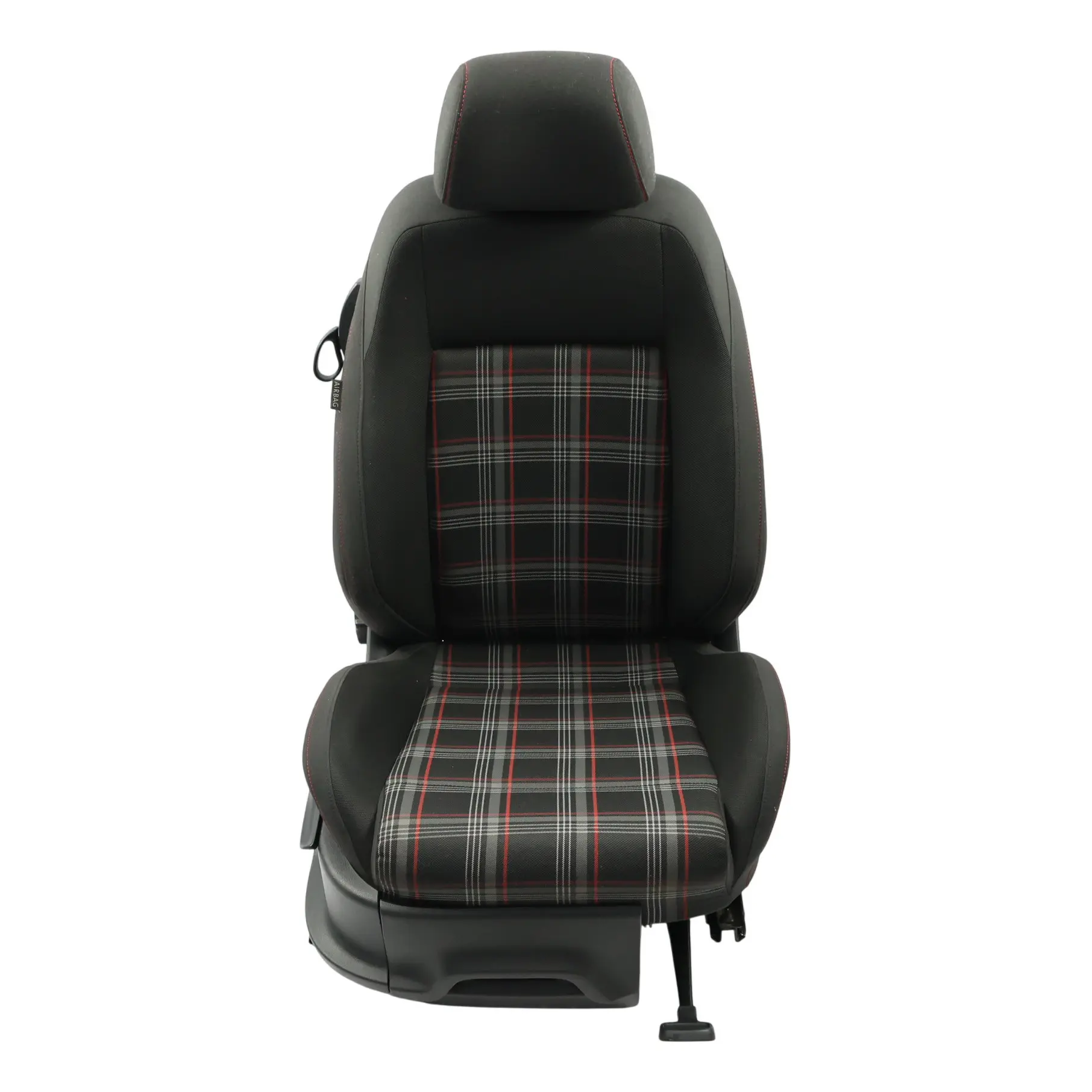 Volkswagen Polo Mk5 GTi Sitz Vorne Rechts Stoff Tartan Schwarz Rot Grau