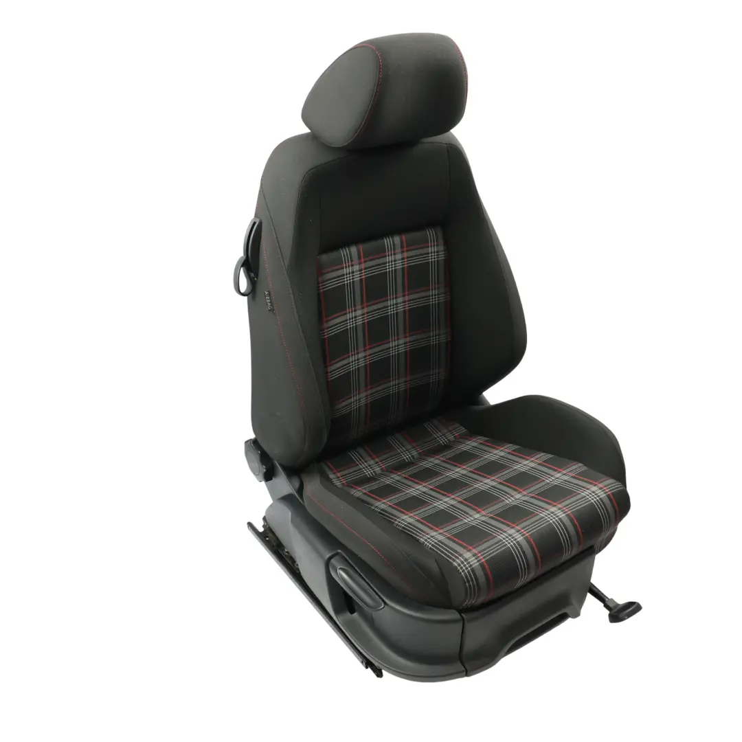 Mk5 GTi Front Seat Right O/S Cloth Fabric Tartan Black Red Grey to Volkswagen Polo with Part number 6C0881806AC Volkswagen Polo Mk5 GTi Front Seat Right O/S Cloth Fabric Tartan Black Red Grey - SKU 6C0881806AC-1 - Part number 6C0881806AC
