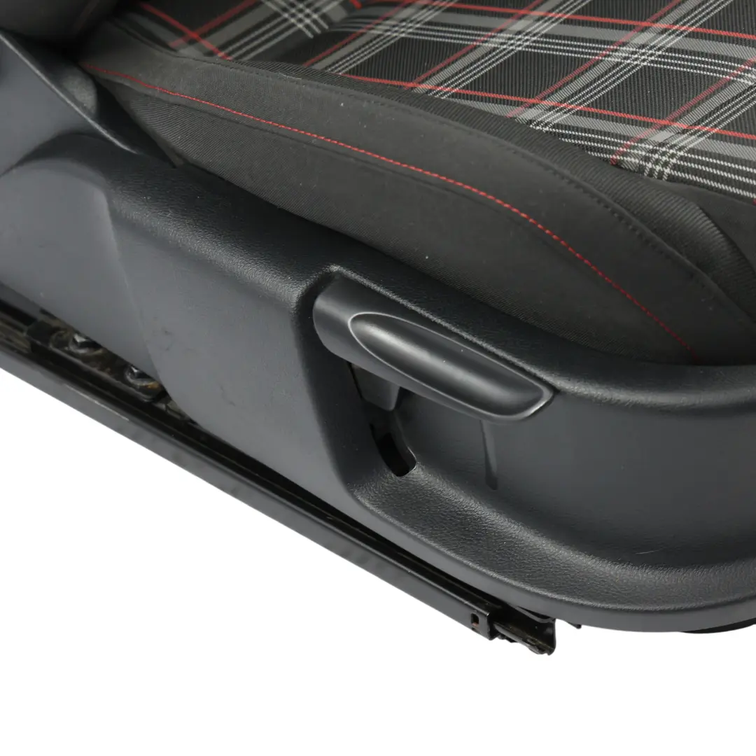 Mk5 GTi Asiento Delantero Derecho Tela Cuadros Negro Rojo Gris para Volkswagen Polo con número de pieza 6C0881806AC Volkswagen Polo Mk5 GTi Asiento Delantero Derecho Tela Cuadros Negro Rojo Gris - SKU 6C0881806AC-1 - Número de pieza 6C0881806AC