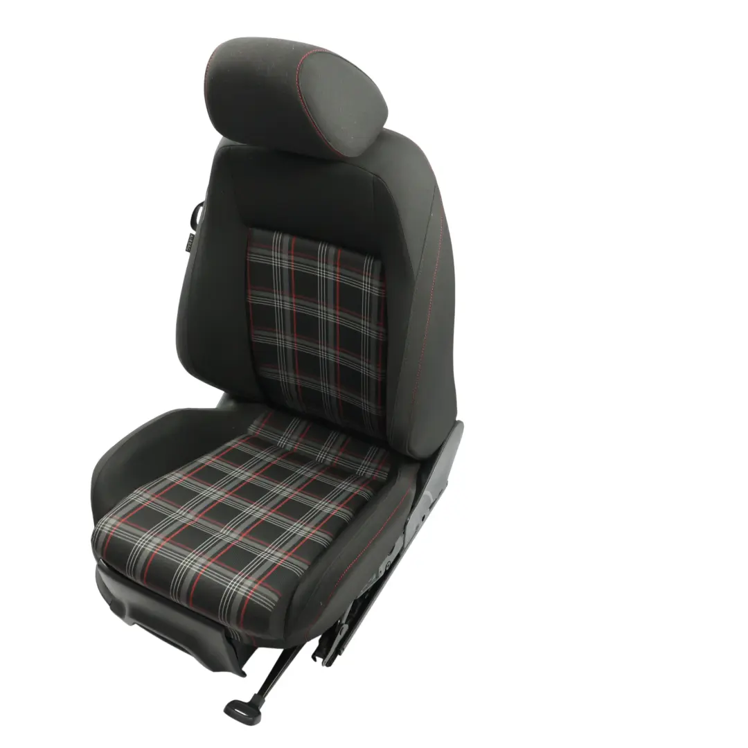 Mk5 GTi Asiento Delantero Derecho Tela Cuadros Negro Rojo Gris para Volkswagen Polo con número de pieza 6C0881806AC Volkswagen Polo Mk5 GTi Asiento Delantero Derecho Tela Cuadros Negro Rojo Gris - SKU 6C0881806AC-1 - Número de pieza 6C0881806AC