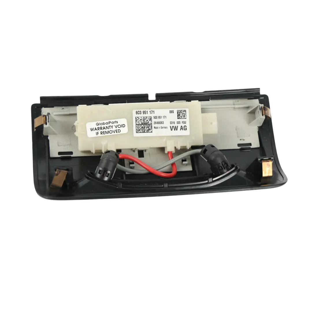Volkswagen Polo 6R Mk5 Roof Alarm Monitor Sensor Module Cover Panel - SKU 6C0951171-3 - Part number 6C0951171