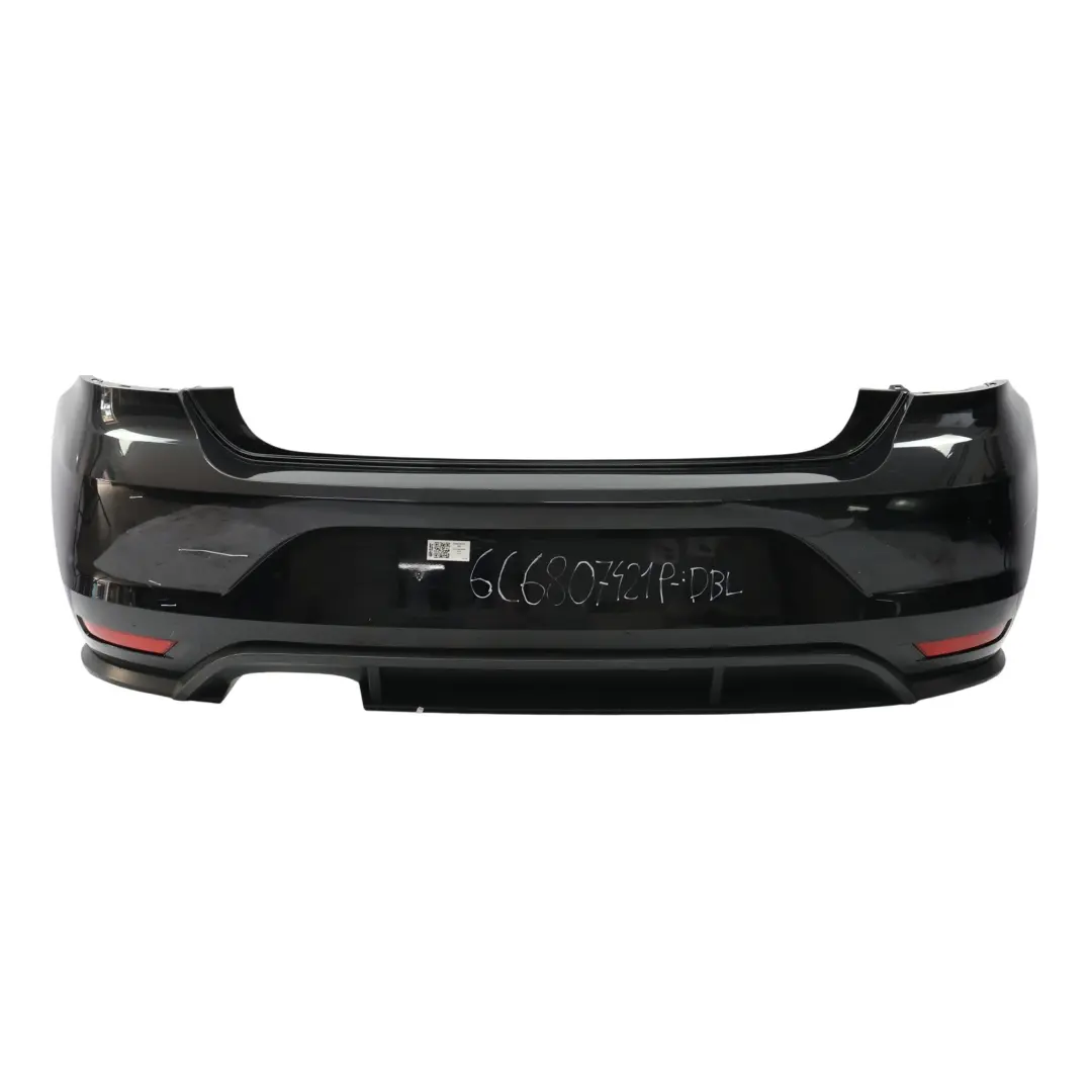Volkswagen VW Polo 6R GTI Bumper Rear Trim Panel Cover Deep Black - C9X - SKU 6C6807421P-DBL - Part number 6C6807421P