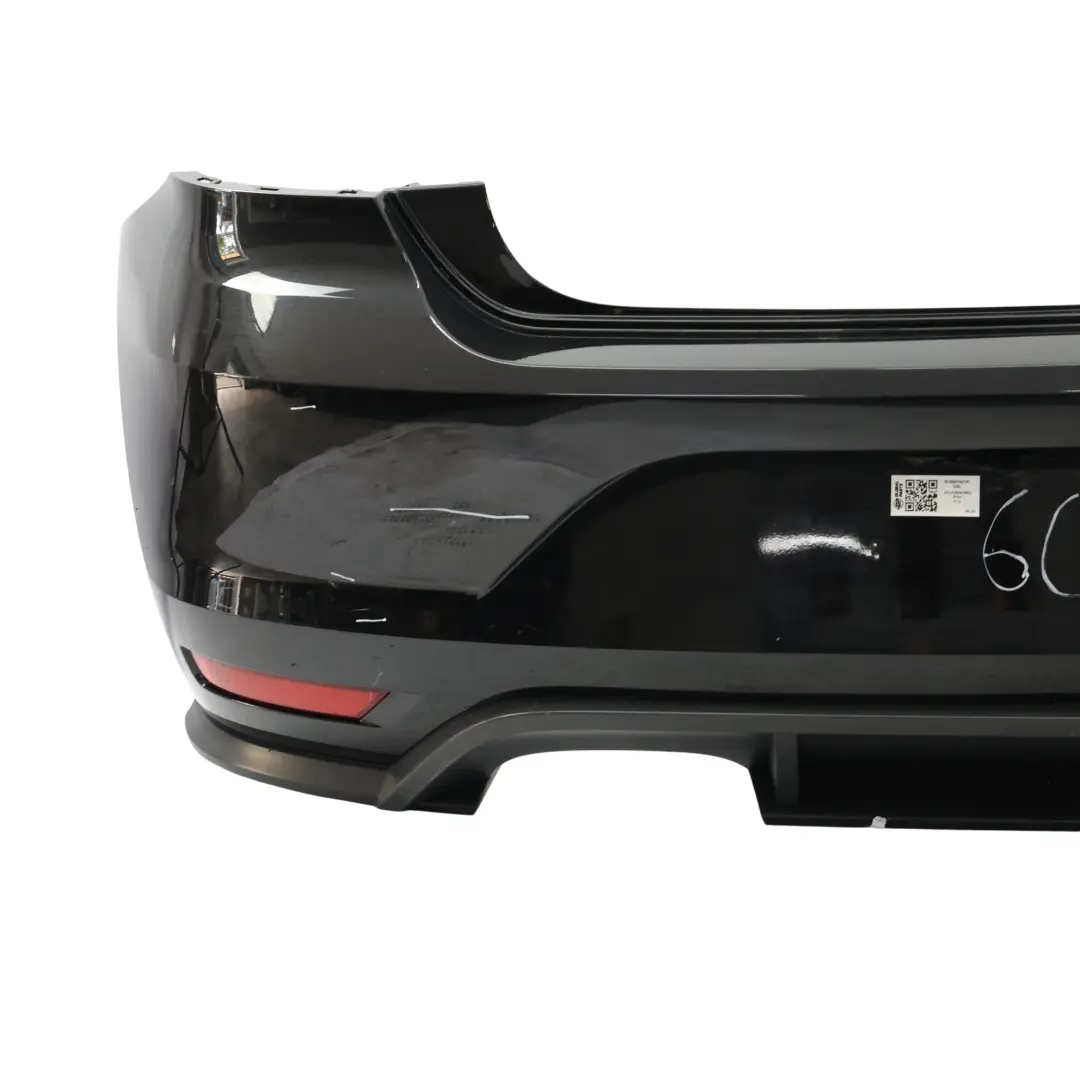 Bumper Rear Trim Panel Cover Deep Black - C9X to Volkswagen VW Polo 6R GTI with Part number 6C6807421P Volkswagen VW Polo 6R GTI Bumper Rear Trim Panel Cover Deep Black - C9X - SKU 6C6807421P-DBL - Part number 6C6807421P