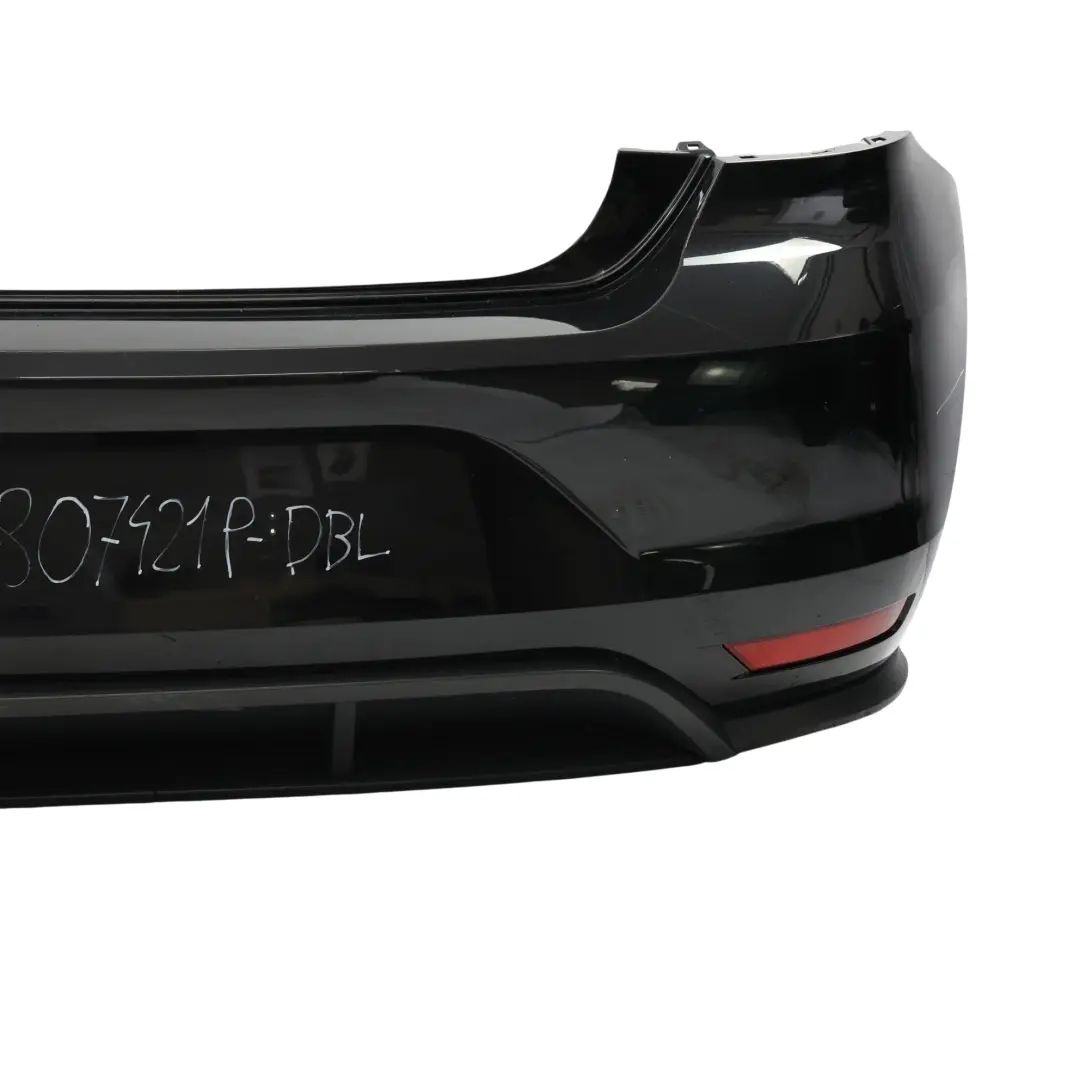 Volkswagen VW Polo 6R GTI Bumper Rear Trim Panel Cover Deep Black - C9X - SKU 6C6807421P-DBL - Part number 6C6807421P